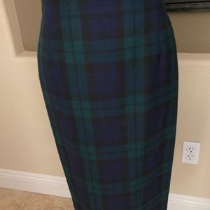 Black Watch Escada Pencil Skirt
